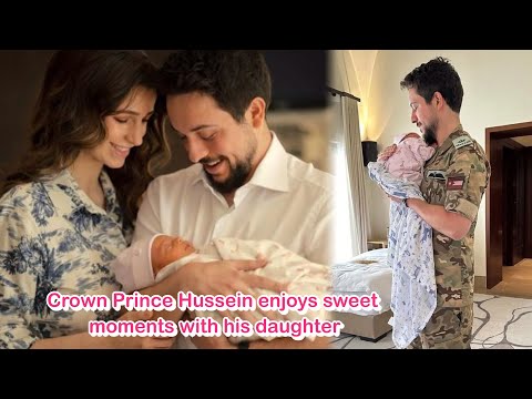 Crown Prince Hussein enjoys sweet moments with his daughter